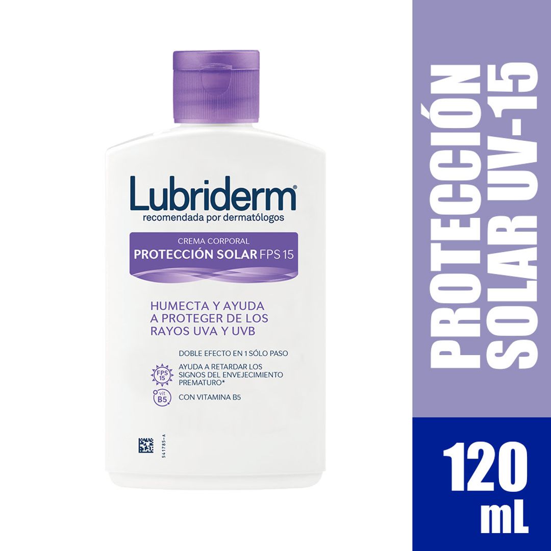 LUBRIDERM MORADA PROT SOLAR X 120ML