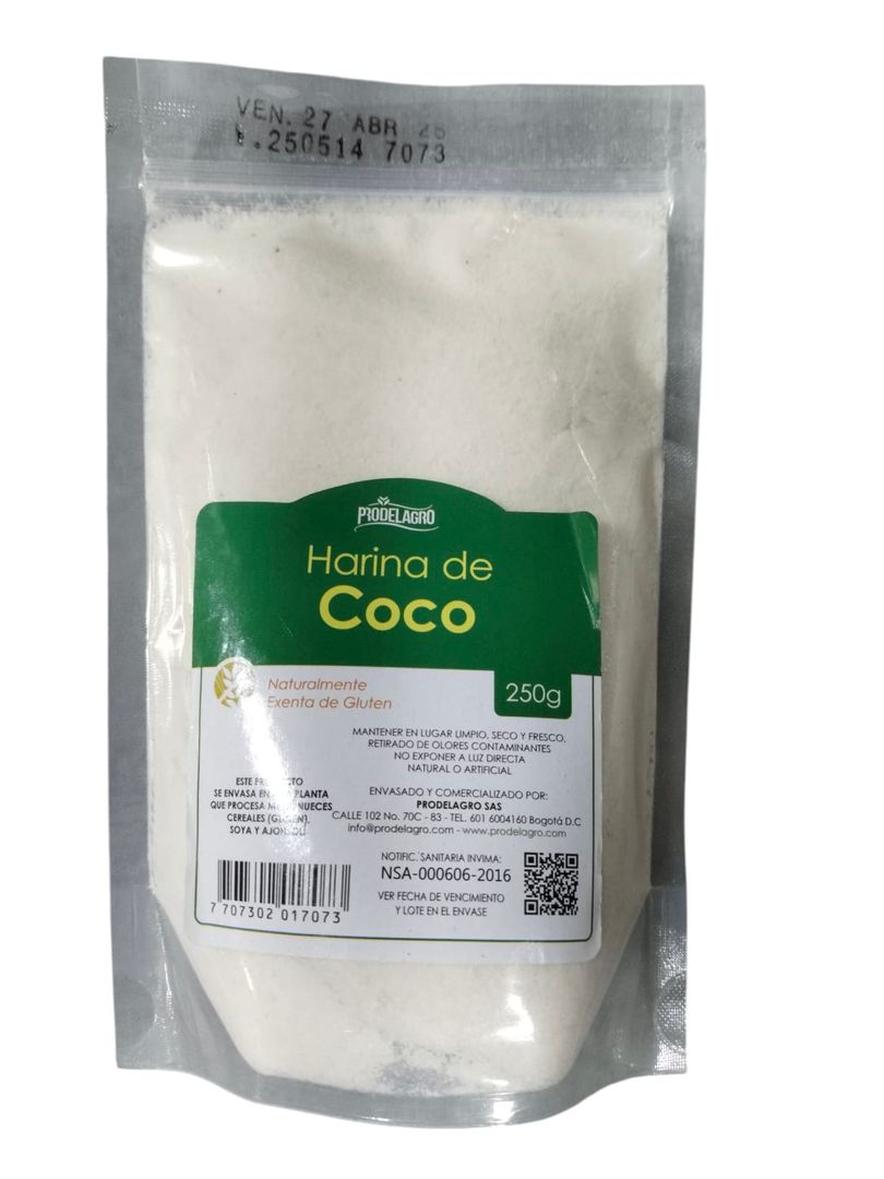 HARINA DE COCO PRODELAGRO*250G