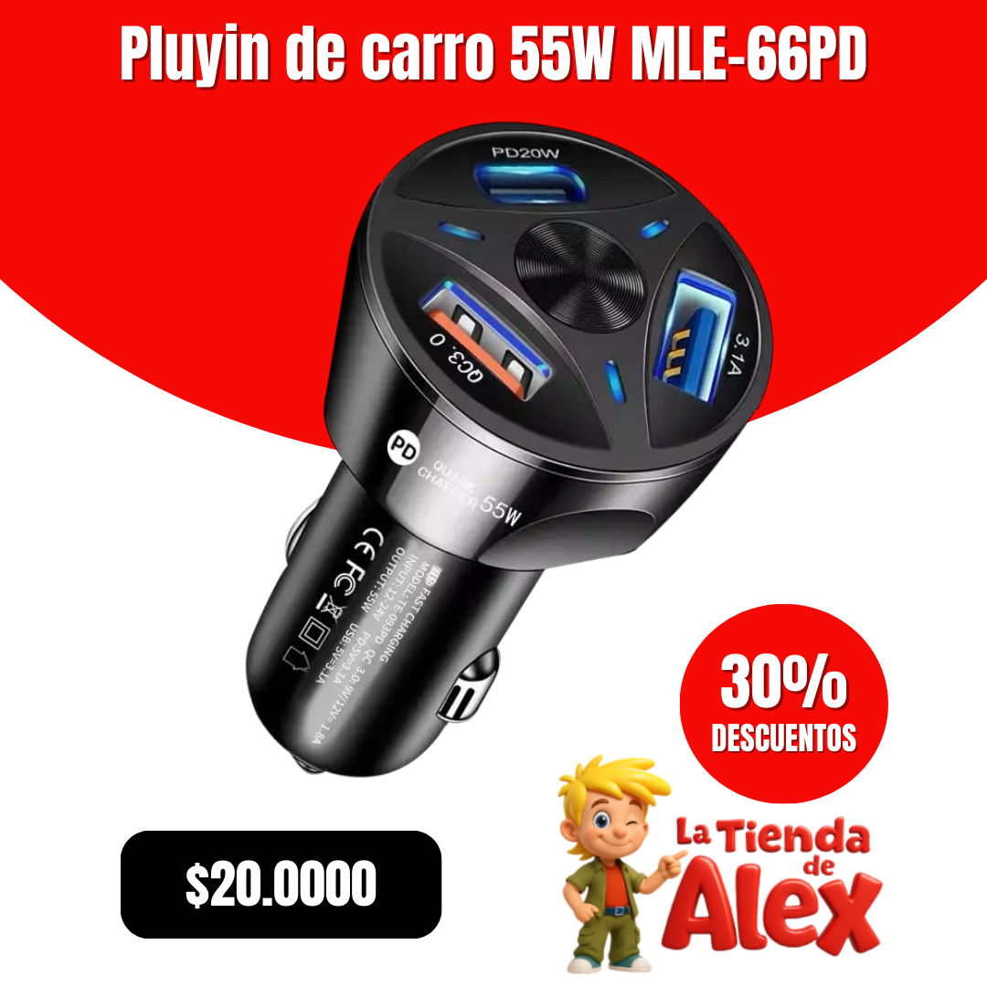 Pluyin de carro 55W MLE-66PD
