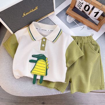 Set Bermuda Verde Polo cocodrilo - imagen 1