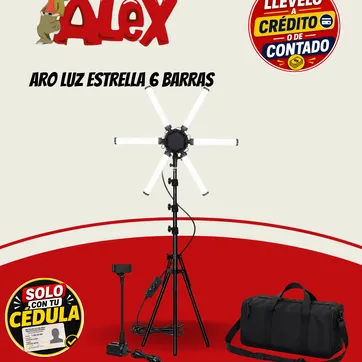 Imagen del producto ARO LUZ ESTRELLA 6 BARRAS