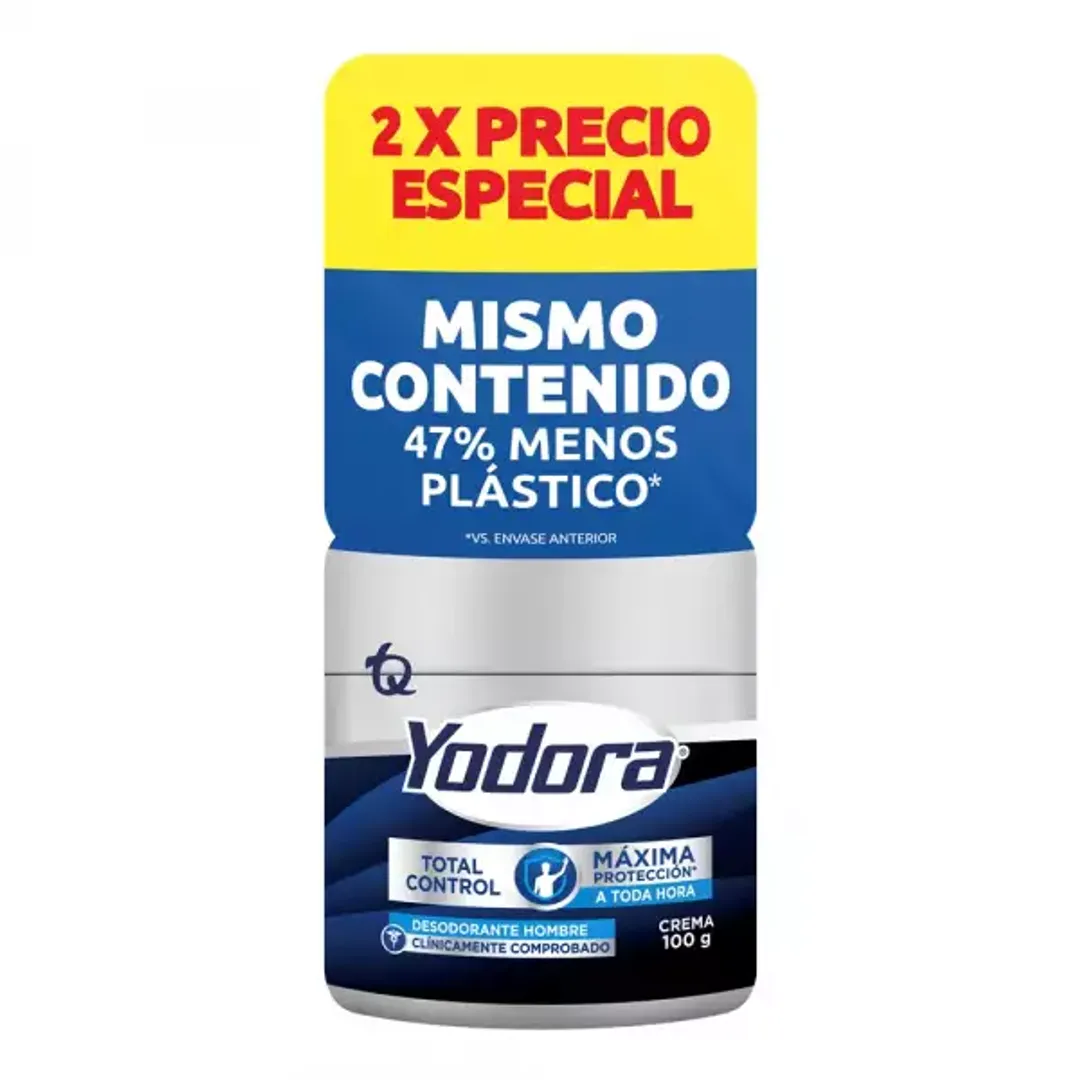YODORA CREMA TOTAL CONTROL*2*100G