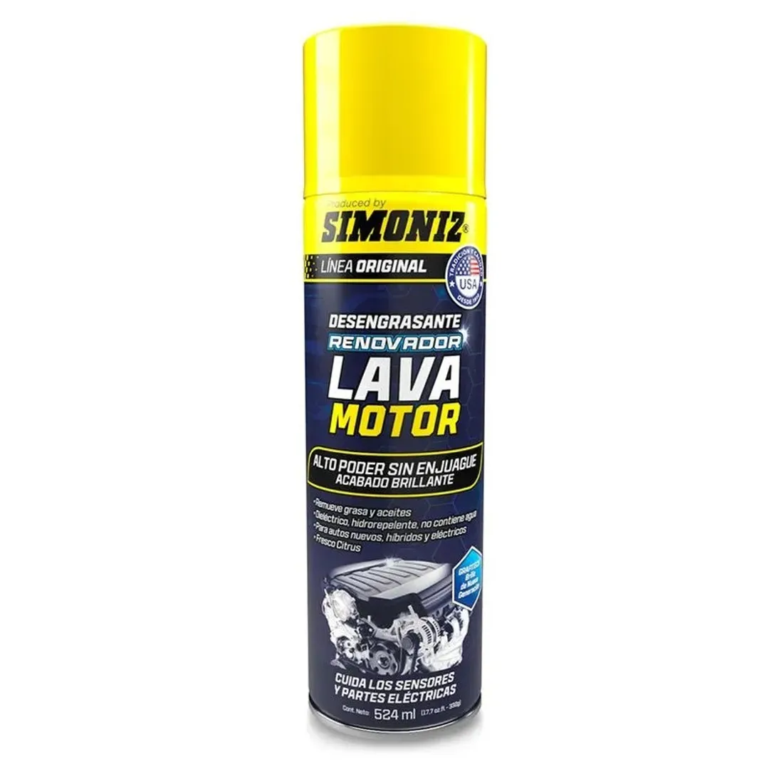 DESENGRASANTE RENOVADOR LAVA MOTOR -SIMONIZ- 524 ML