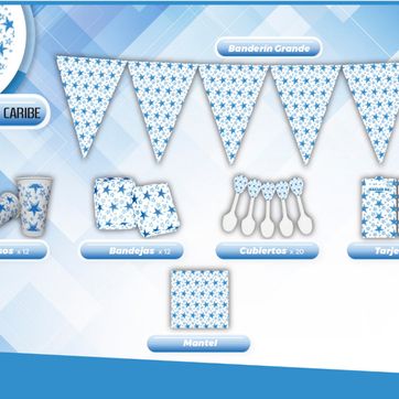 Imagen del producto DECORACIÓN ESTRELLA AZUL FONDO BLANCO