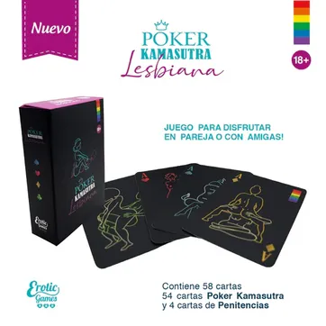 Imagen del producto JUEGO POKER KAMASUTRA LESBIANA