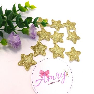 Kit 10 Unid. 2.5cm Estrellas Dorada - imagen 2