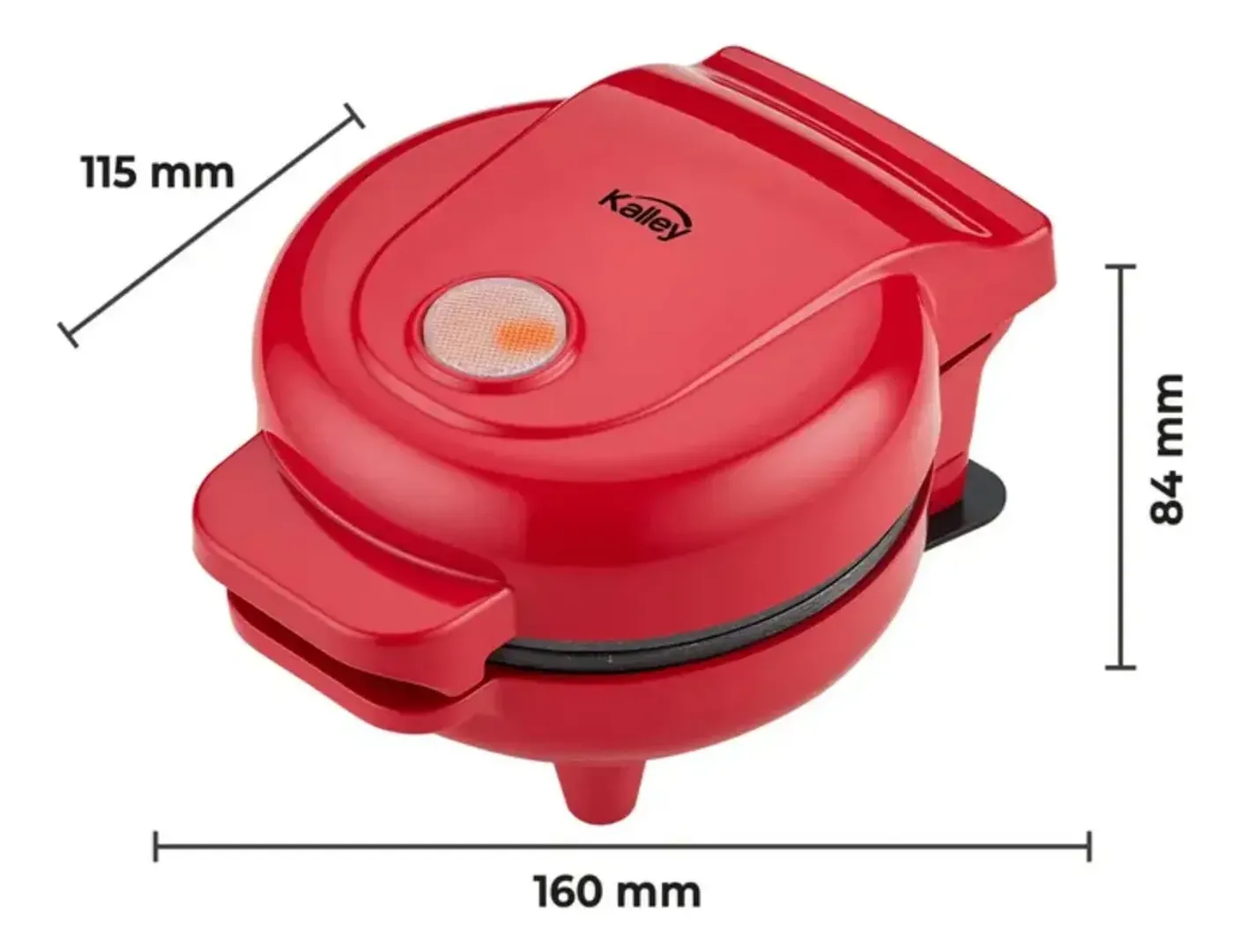 Mini Waflera Kalley Color Rojo