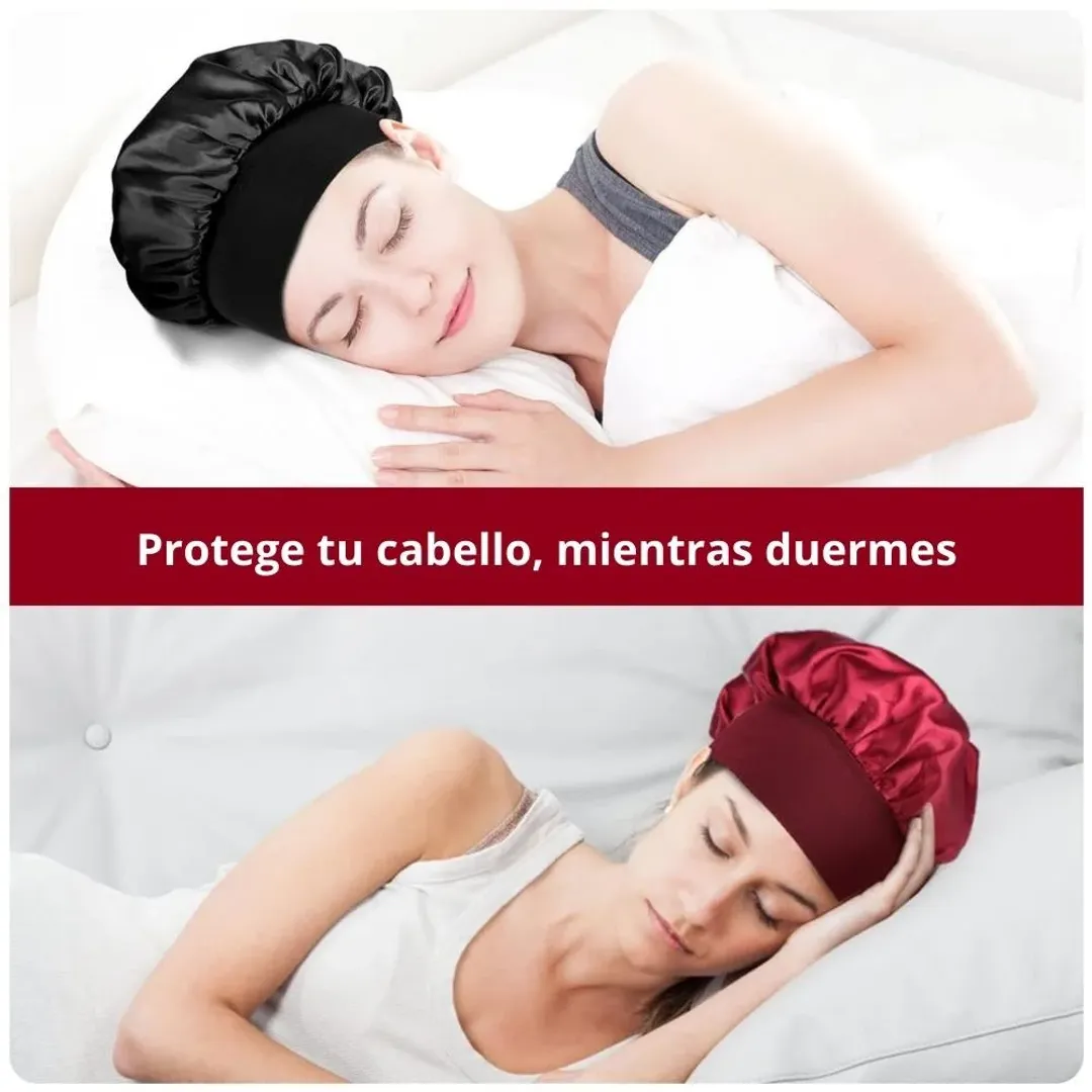 GORRO SATÉN PARA DORMIR