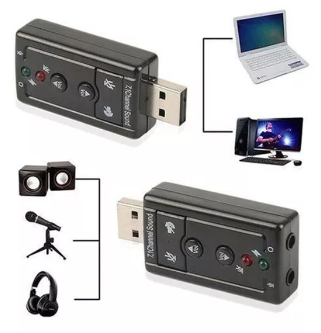 Tarjeta de Sonido 7.1 USB
