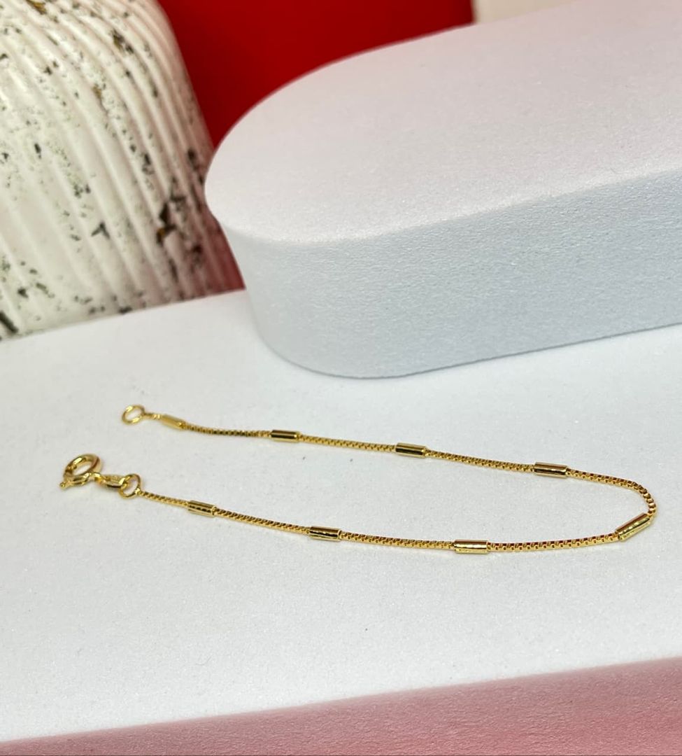 Pulsera veneciana de canutillos de 18cm