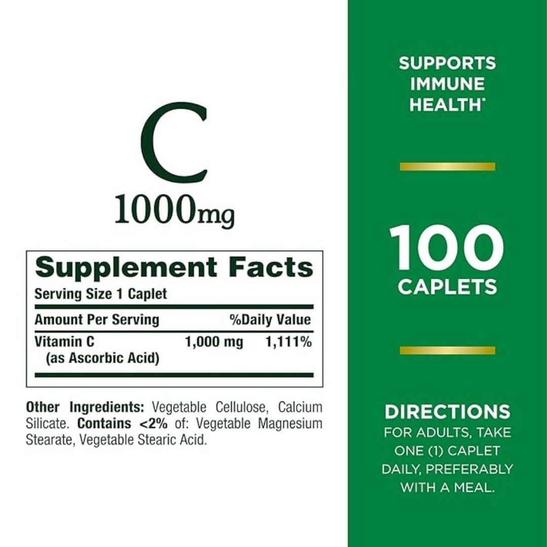 Vitamina C 1000mg 100 cap Natures Bounty