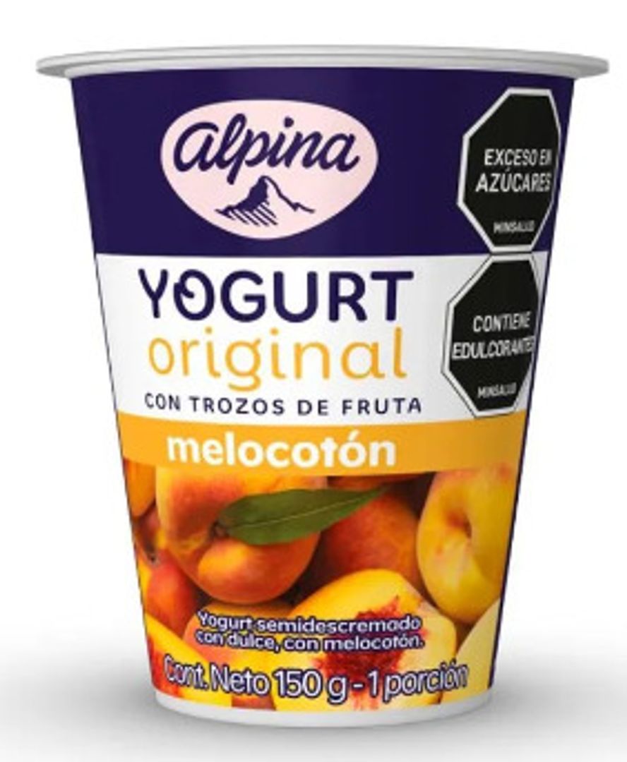 YOGURT ORIGINAL MELOCOTON*150G ALPINA