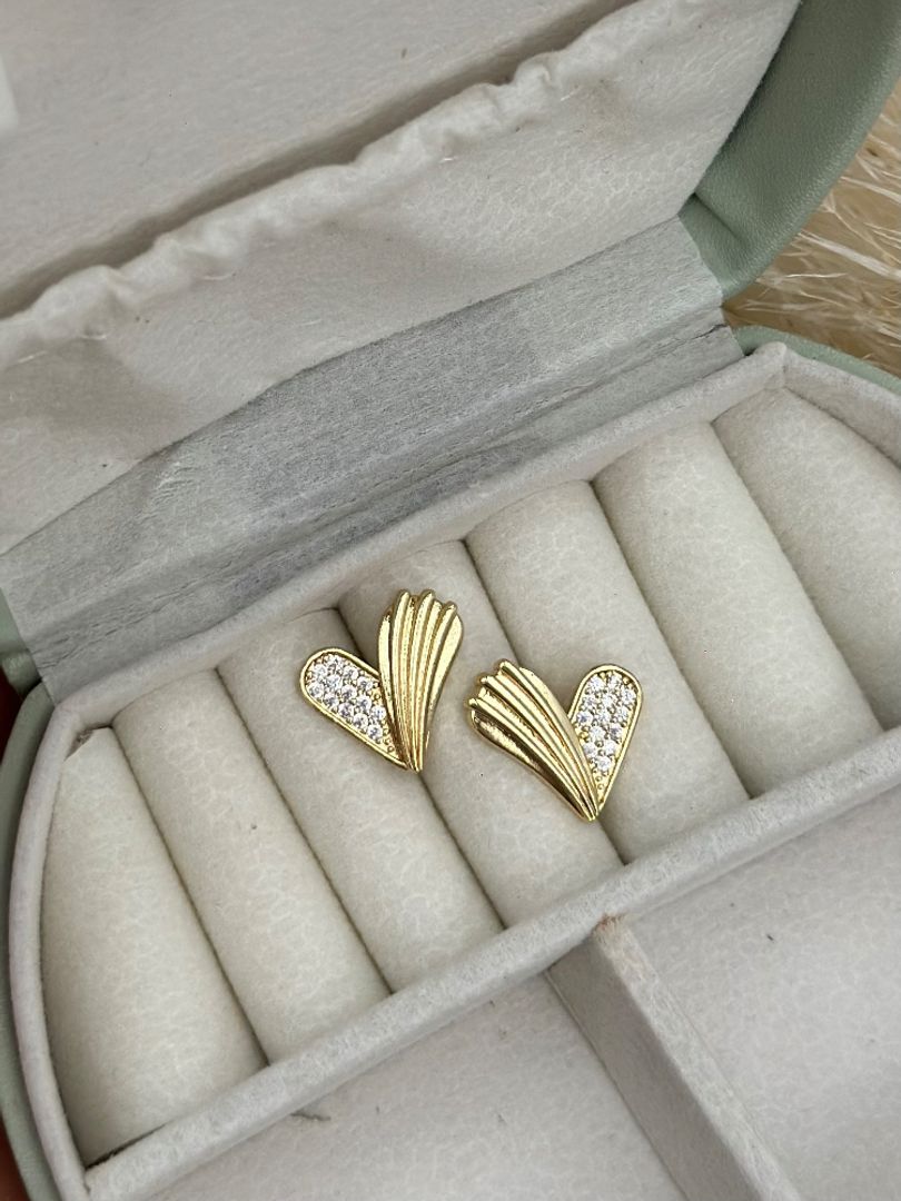 Topo corazón circon