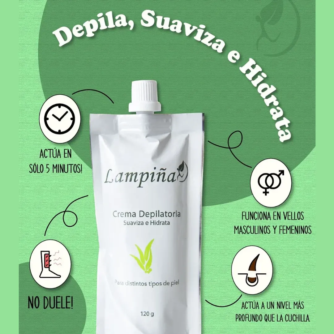 CREMA DEPILATORIA LAMPIÑA 120GR.