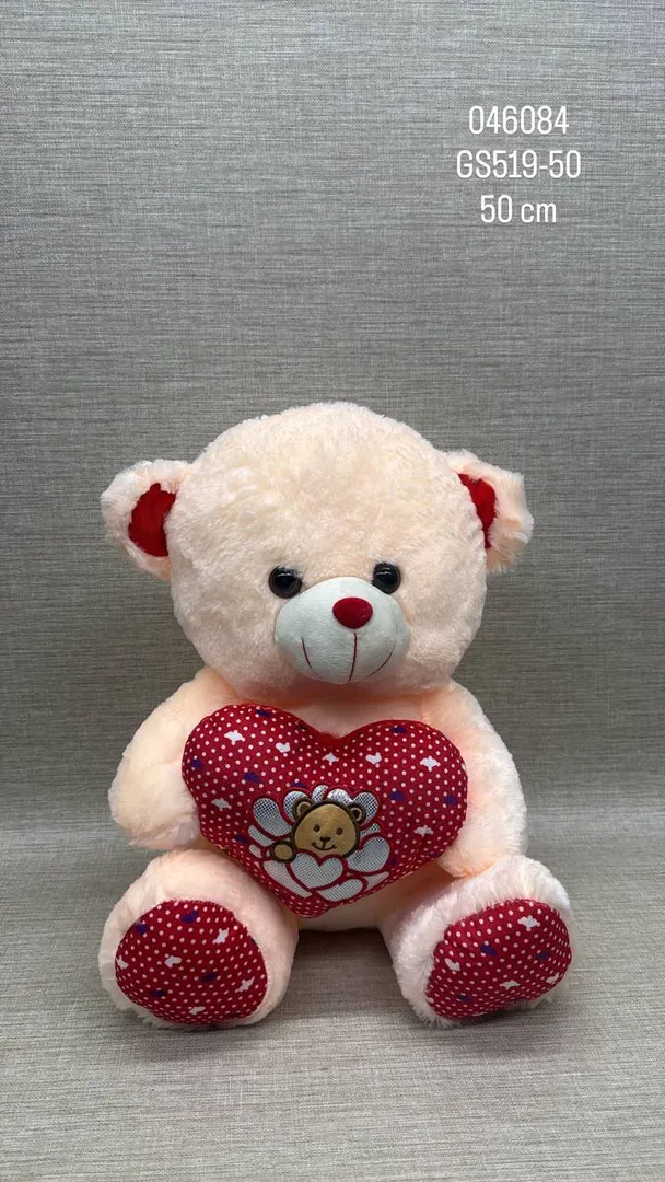 OSO CON CORAZÓN 50 CM