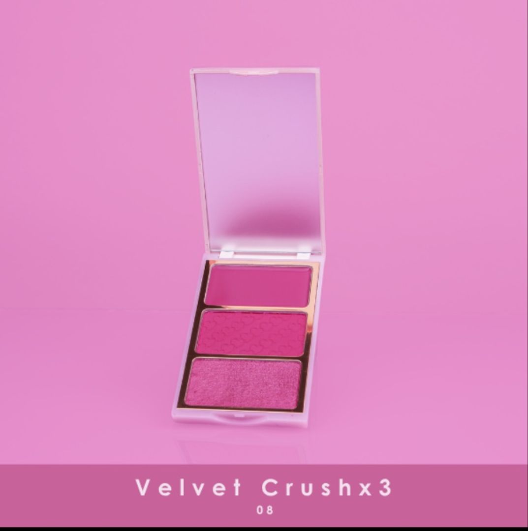 Velvet rubor x 3 magenta