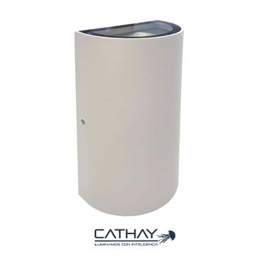 APLIQUE DE PARED SEMI CILINDRICO DOBLE HAZ DE LUZ  - imagen 1