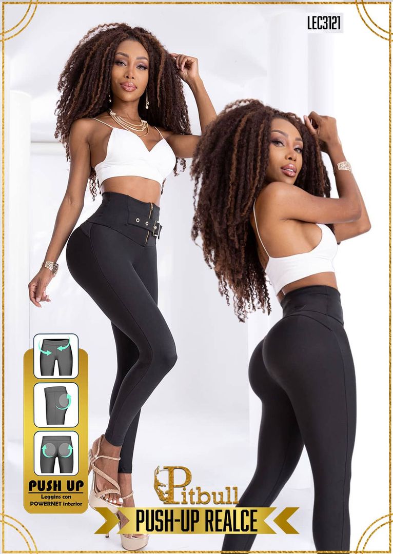 Leggins Con Cierre Levantacola - LEC3121