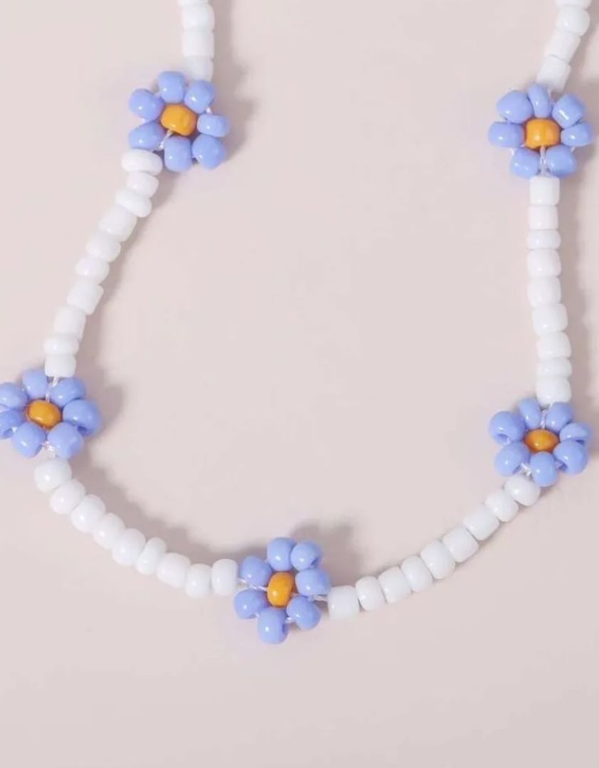 CHOKER MARGARITA AZUL