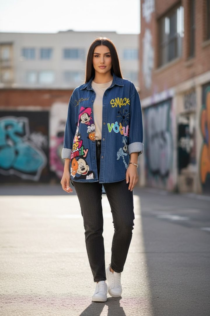 CHAQUETA DENIM MICKEY WICH
