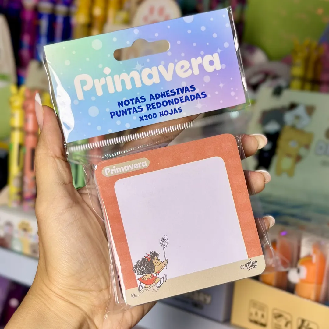 NOTAS ADHESIVAS X200 PRIMAVERA PERSONAJES 