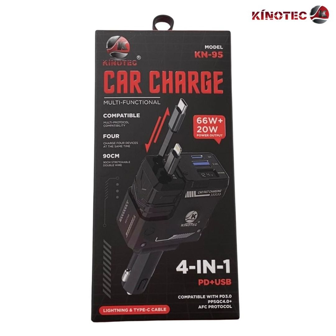 Cargador para Carro 4en1 - KN-95
