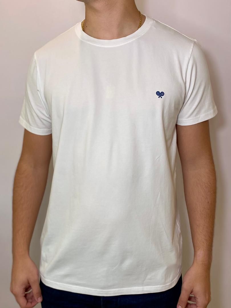CAMISETA TENNIS ESSENCIALS - BLANCO