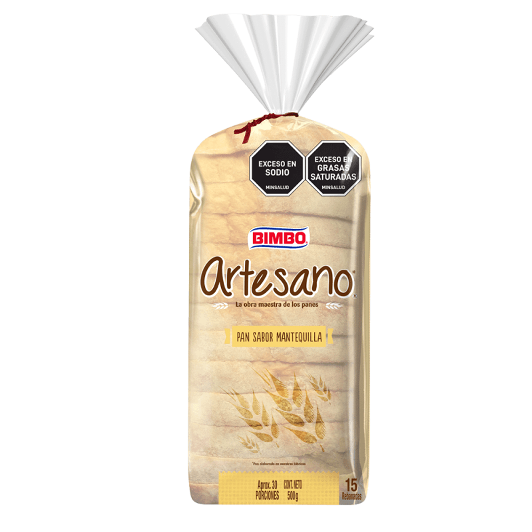 PAN BIMBO ARTESANO MANTEQUILLA*500G