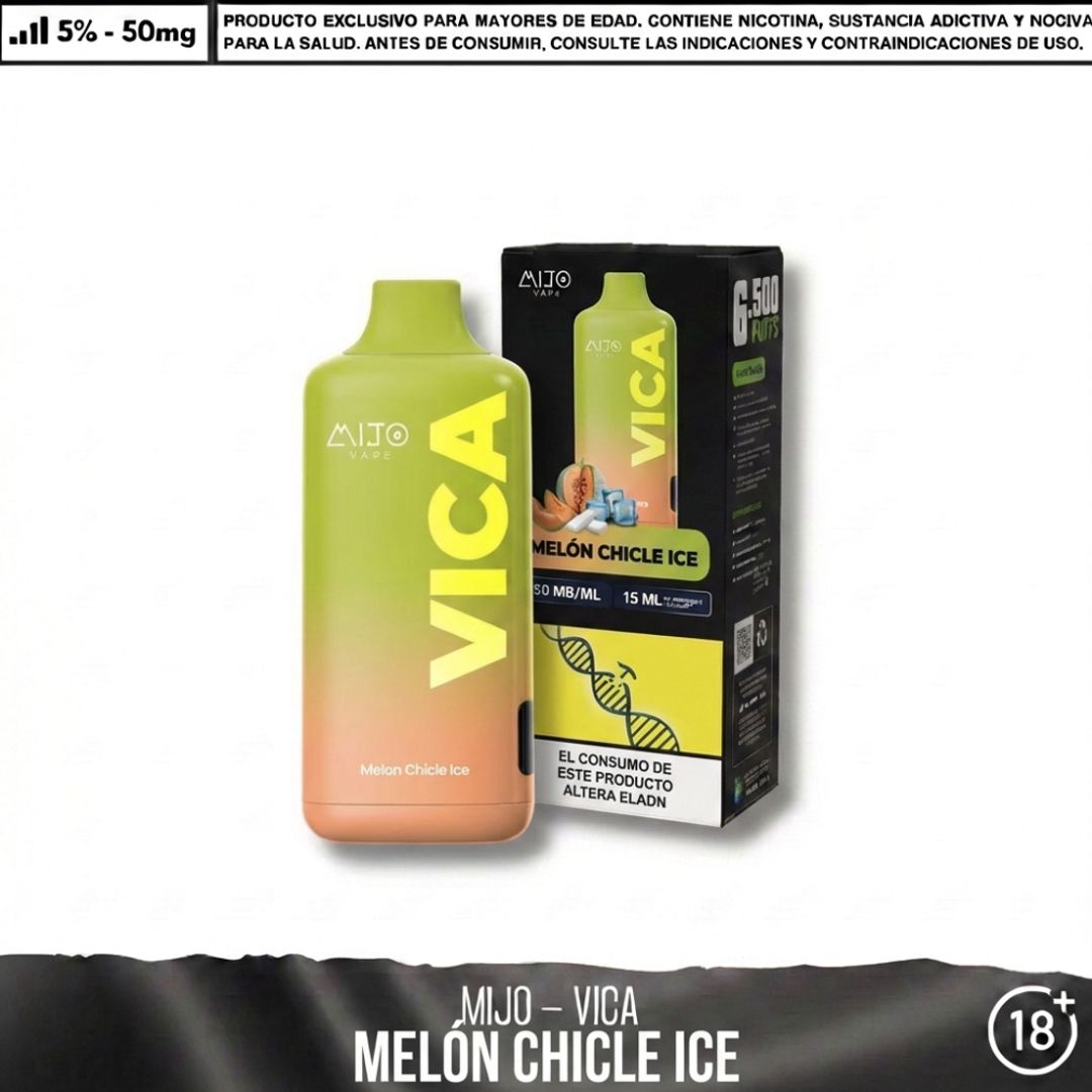 Mijo Vica Melon Chicle Ice 6500 Puffs