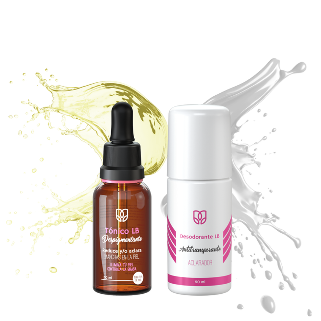 KIT: TÓNICO DESPIGMENTANTE + DESODORANTE ANTITRANSPIRANTE