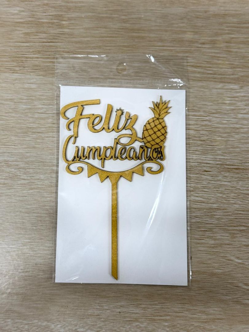 000 TOPPER PEQUEÑO "FELIZ CUMPLEAÑOS"
