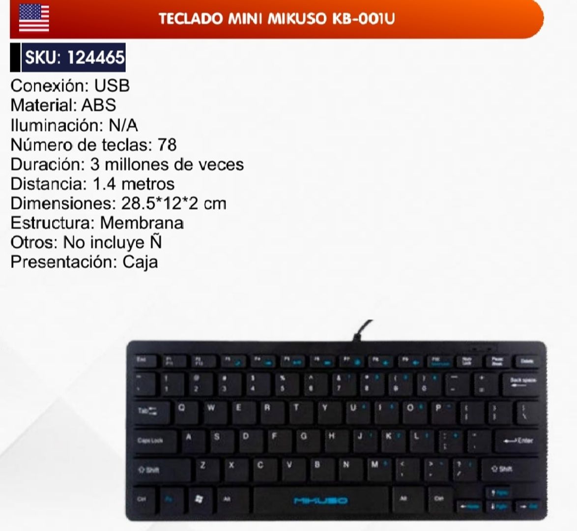 TECLADO MINI MIKUSO