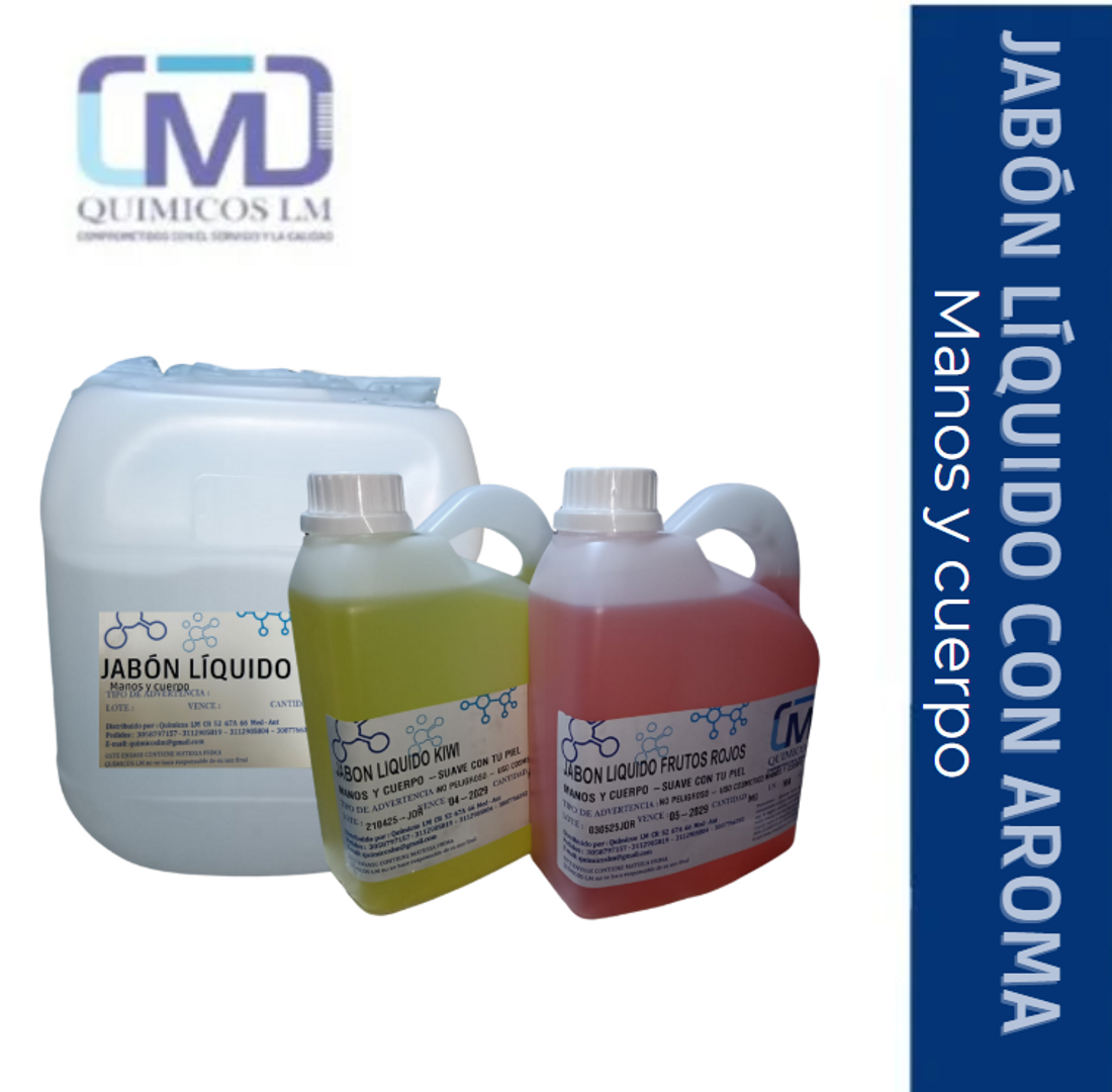 JABÓN LÍQUIDO PARA MANOS CON AROMA