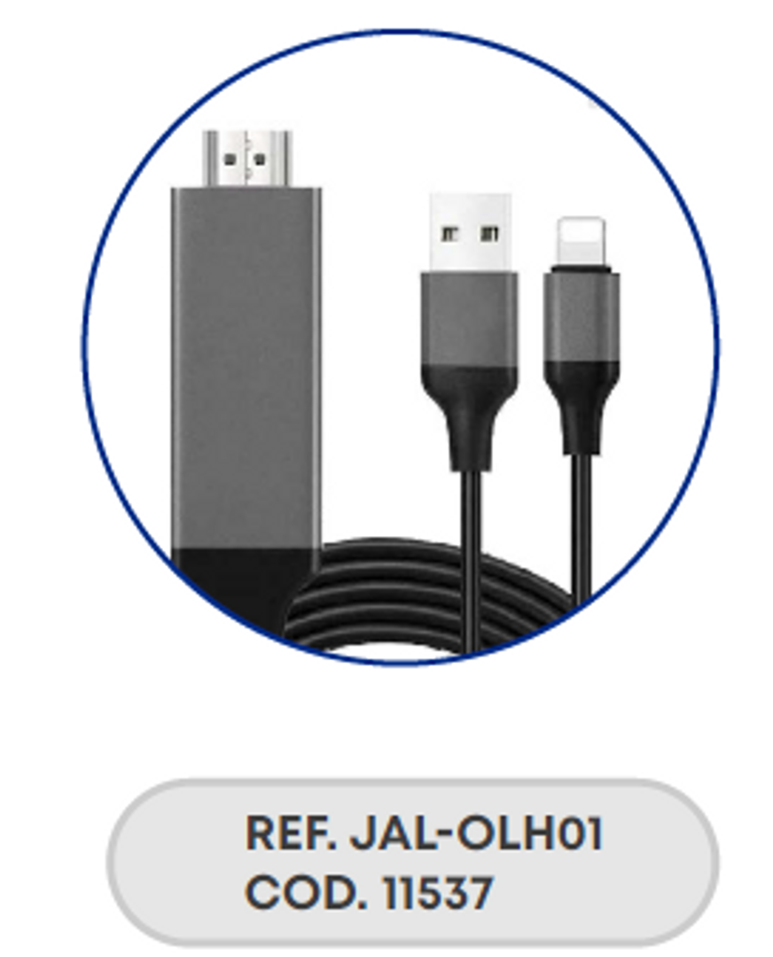 CABLE OTG LIGHTNING A HDMI FULL HD