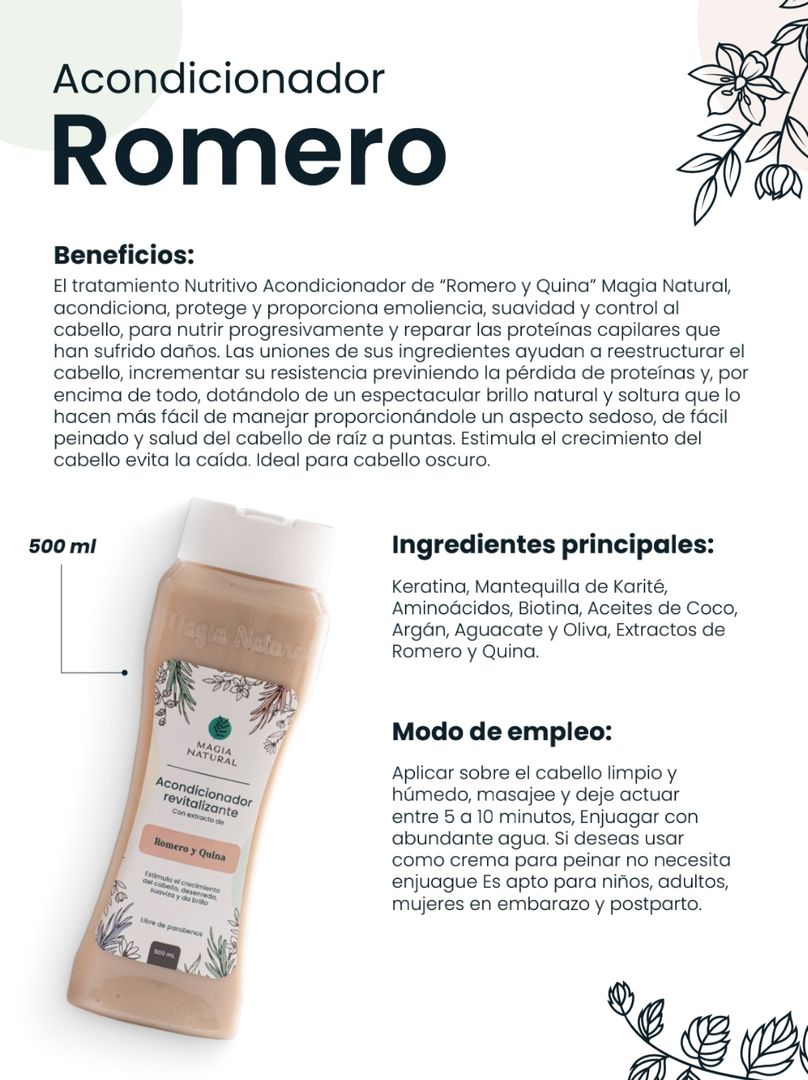Acondicionador Romero Magia Natural