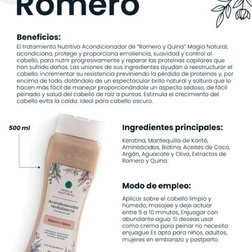 Imagen del producto Acondicionador Romero Magia Natural