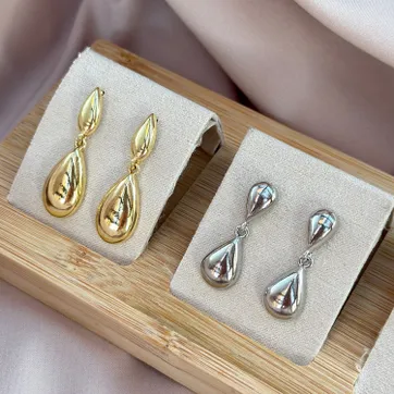 Imagen del producto Arete doble gota 