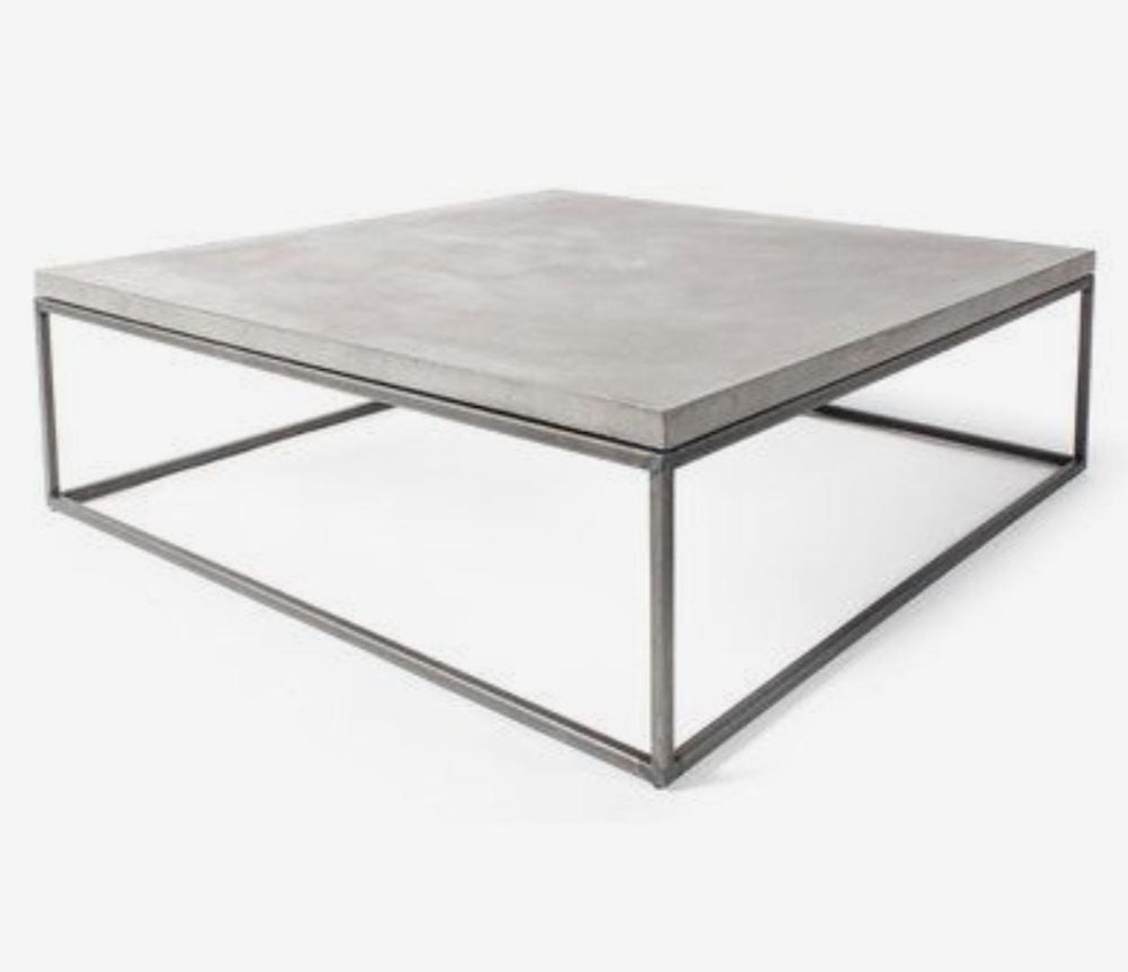 Mesa de concreto 70x70 cm.