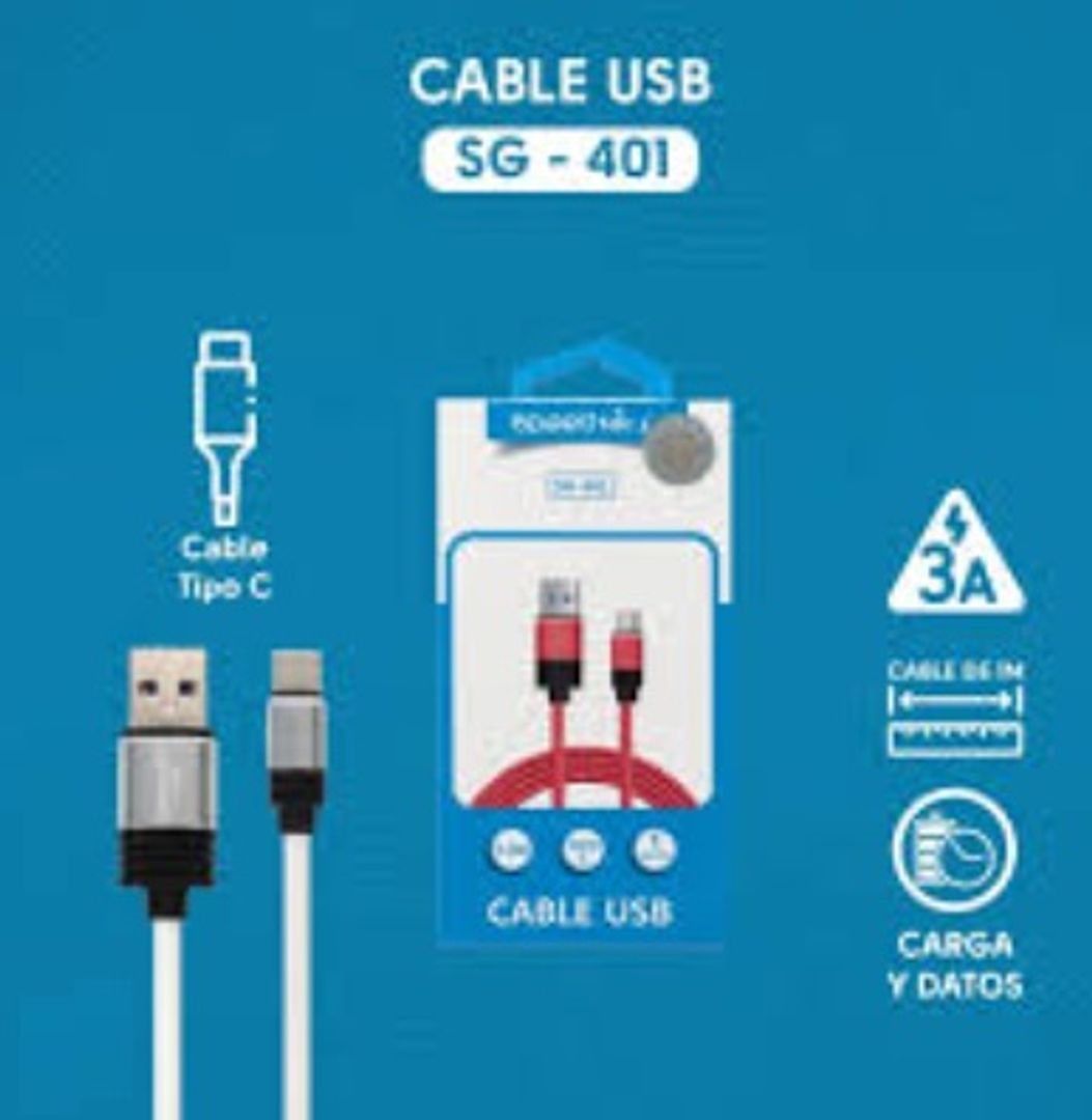 Cable Tipo C 3A SpeedSong Carga rápida