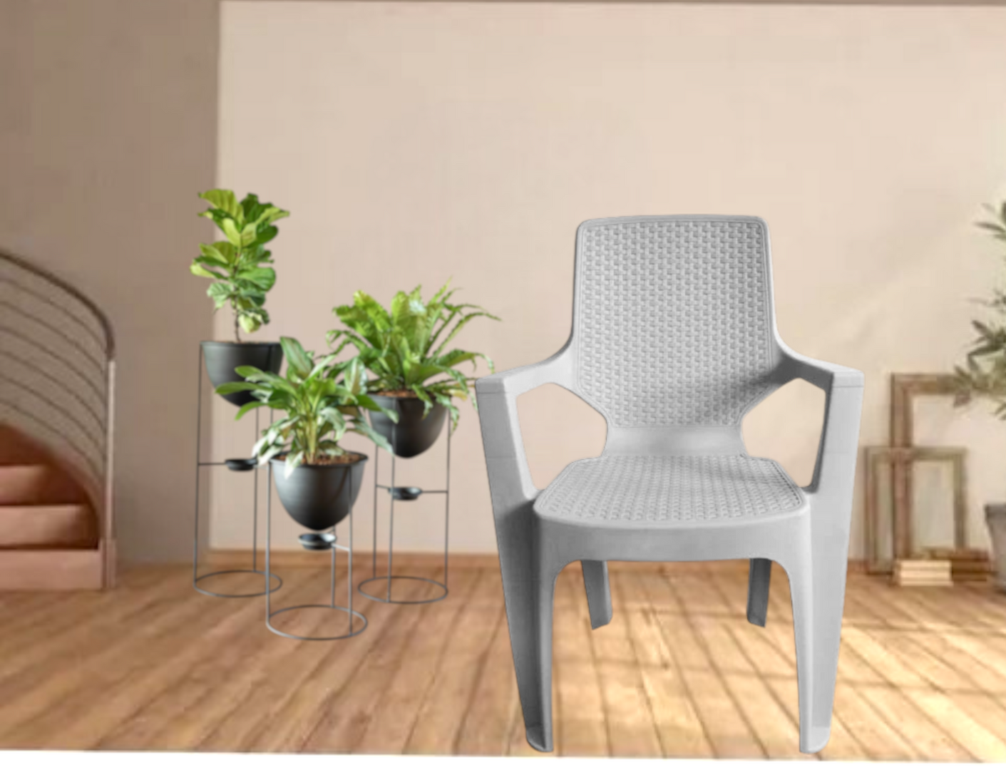 SILLA REGINA C/B GRIS-CLP