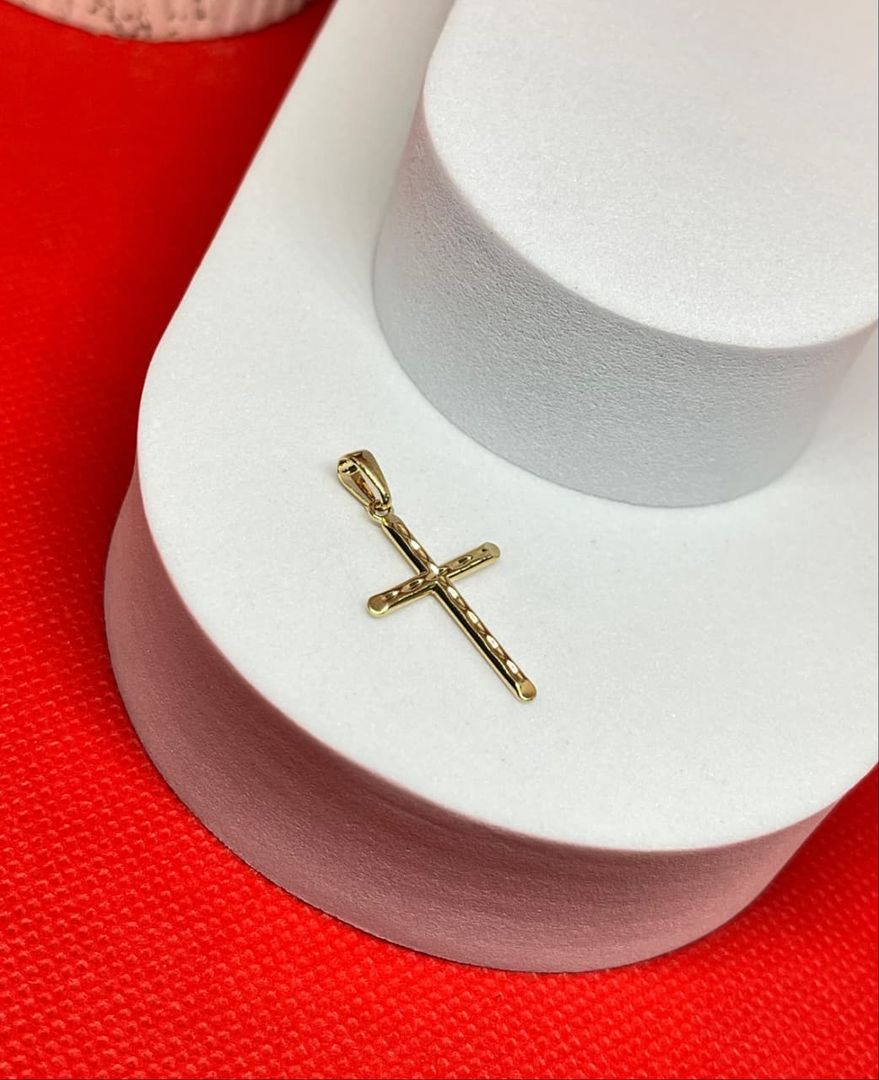 Dije cruz inri diamantada 3cm 