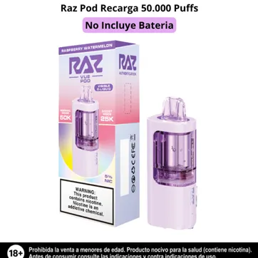Imagen del producto Raz Pod Raspberry Watermelon 50.000 Puffs