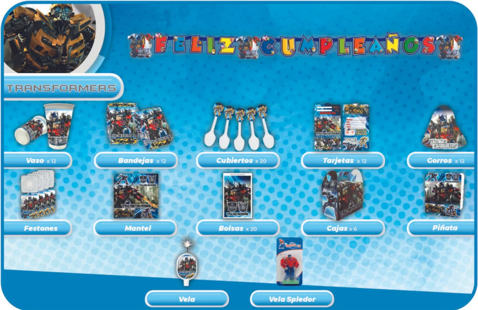 DECORACIÓN TRANSFORMES 