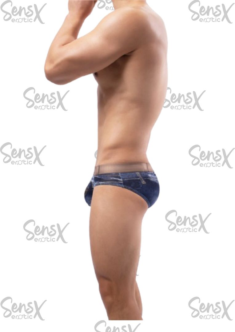 Brief estampado jean 