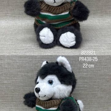 Imagen del producto PERRO HUSKY CON SUETER DE 22 CM 