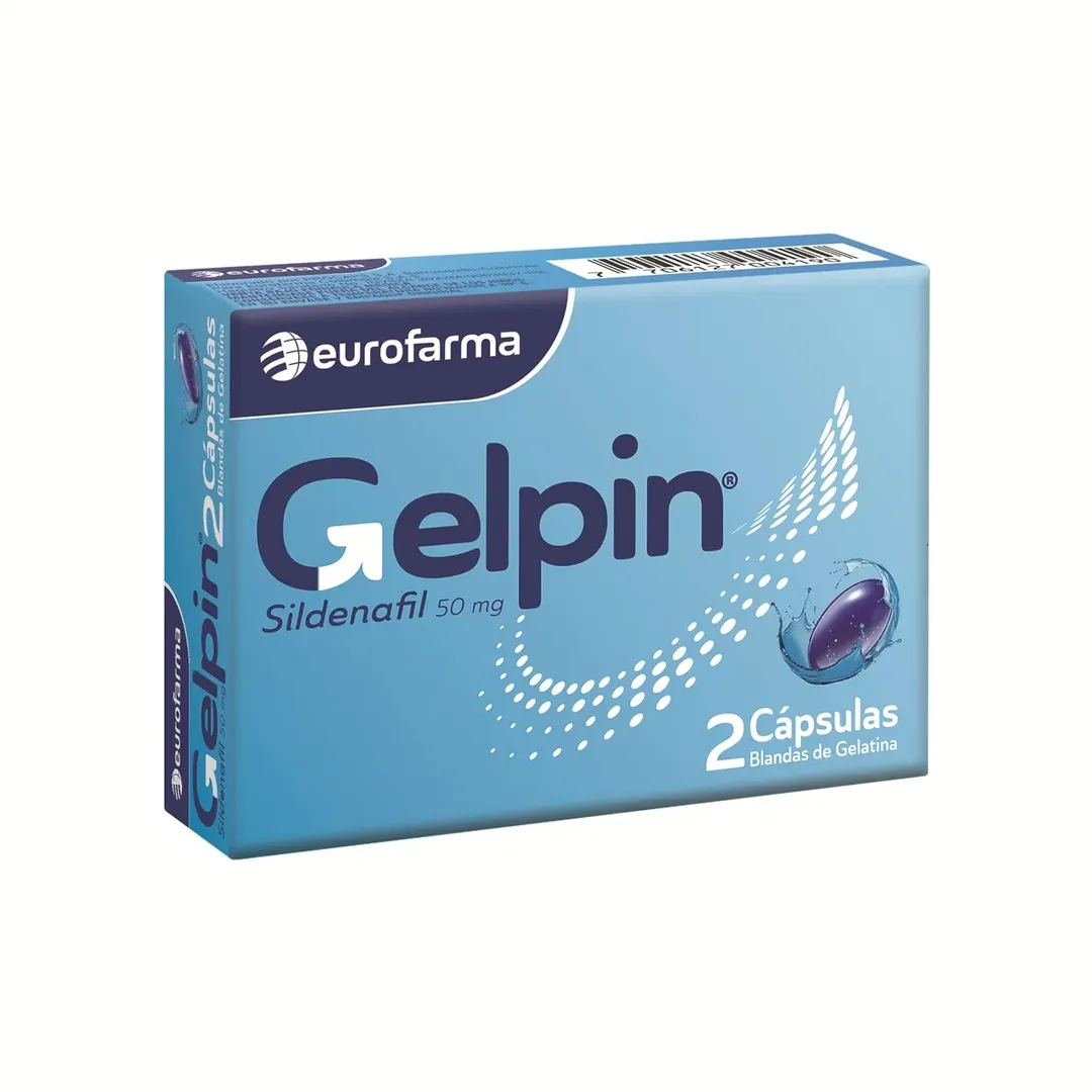 GELPIN AZUL (SILDENAFIL) 50MG DIS X 2 CAPS