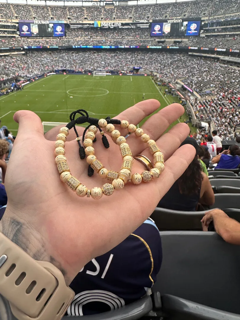 Par manillas diamantado luxe 