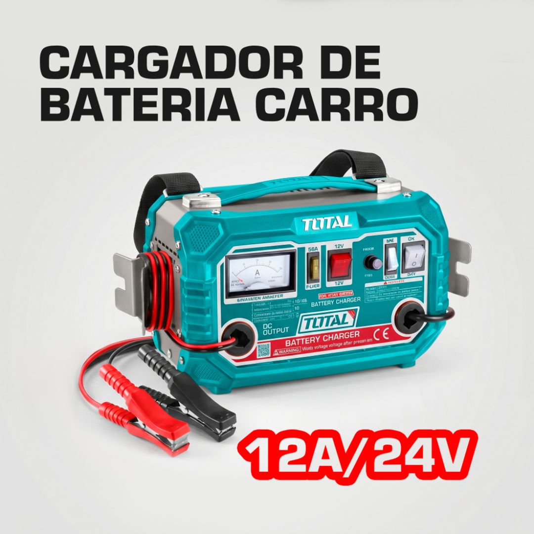 CARGADOR DE BATERIA PARA CARRO 12A/24V
