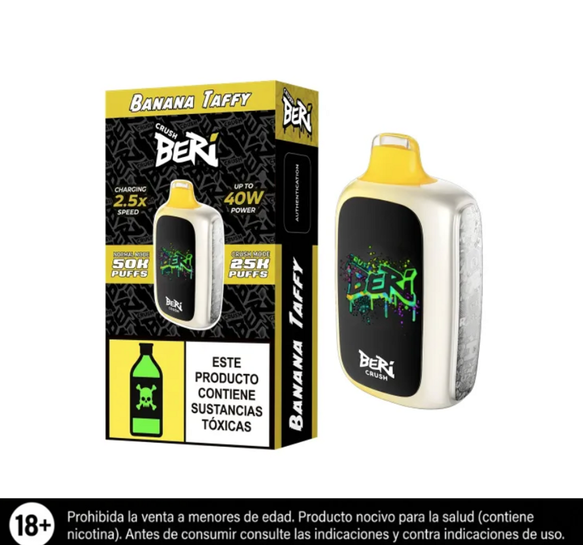 Beri Banana Taffy 50.000 Puffs