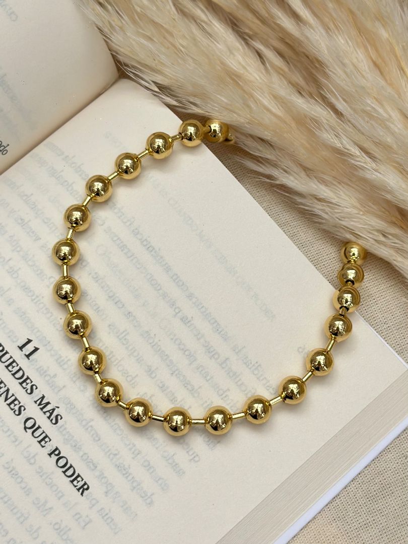 Cadena balín dorado 